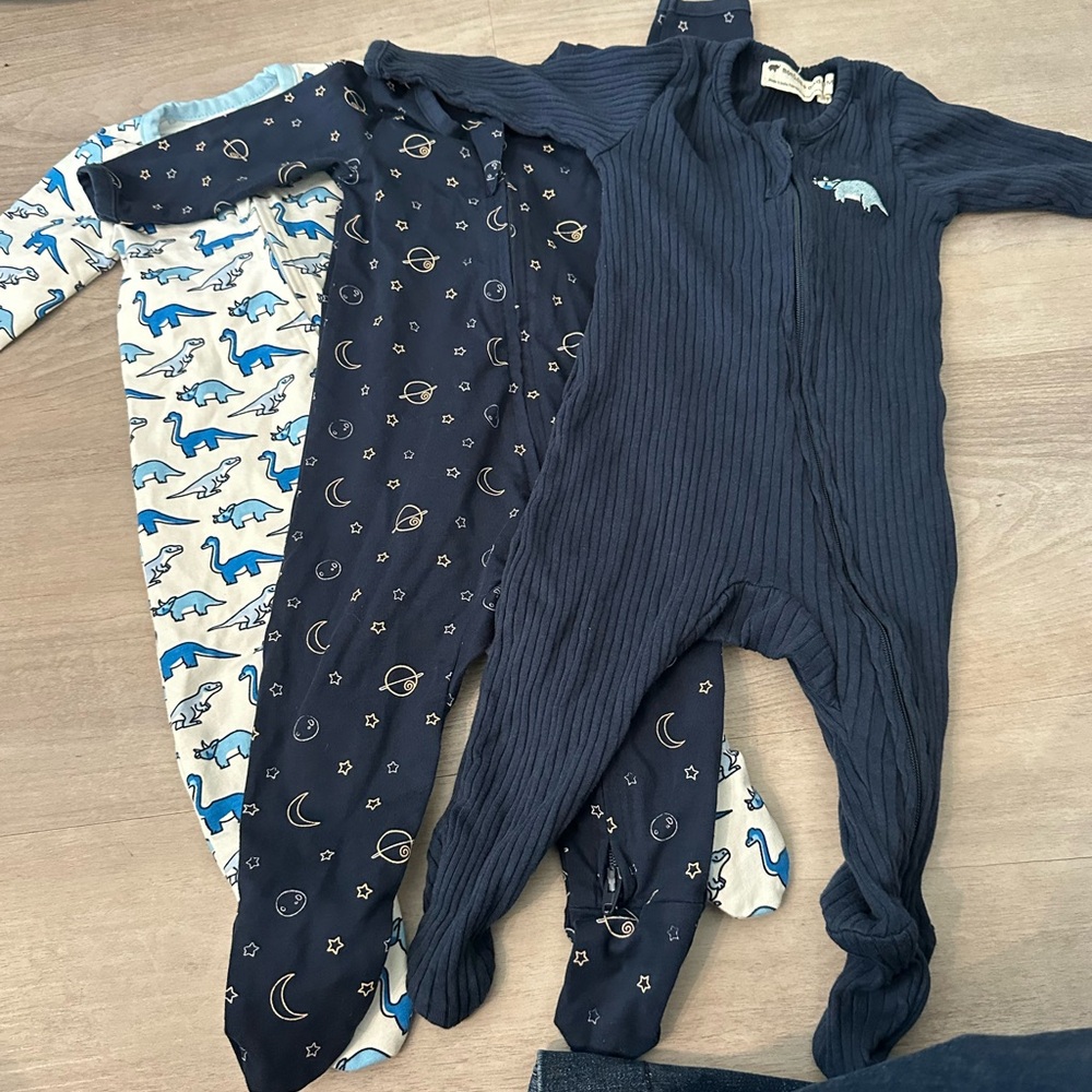 Navy Blue Dinosaur Kids Pajamas